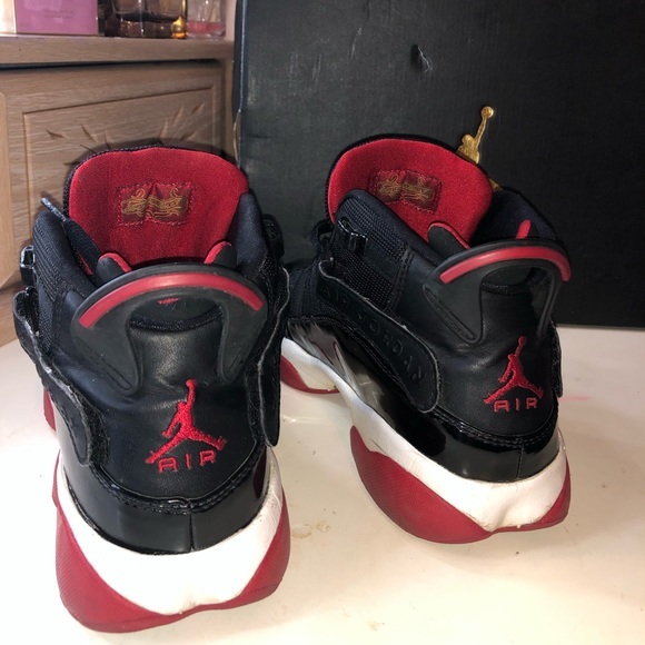 ❤️🖤 Jordan 6 Rings GS 'Bred' Size 5y ❤️🖤 - Picture 6 of 9